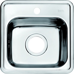 Мойка кухонная из нержавеющей стали IDDIS STRIT STR38S0i77 38*38 см.  Мойка кухонная из нержавеющей стали IDDIS STRIT STR38S0i77 38*38 см.