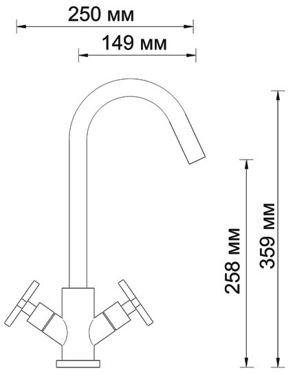 Смеситель WasserKRAFT WESER 7847 для кухонной мойки  Смеситель WasserKRAFT WESER 7847 для кухонной мойки