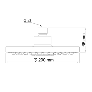 Лейка верхний душ WasserKRAFT  A029  