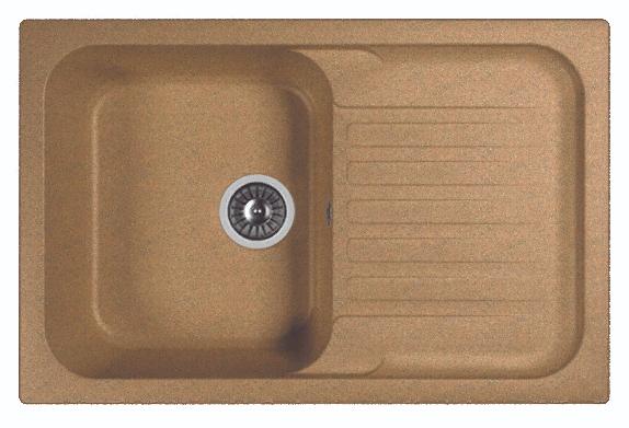Мойка кухонная из литьевого мрамора Dr. Gans АДЕЛЬ 780 25.090.C0780.406 78*51 см. терракота