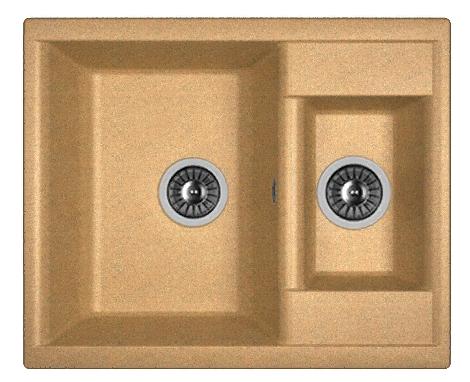 Мойка кухонная из литьевого мрамора Dr. Gans АСТРА 620 К 25.065.D0620.406 62*51 см. терракота