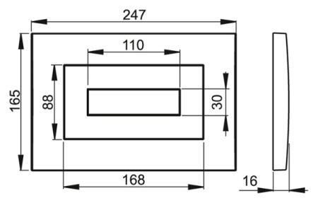 Клавиша для инсталляции Alcaplast  M478  