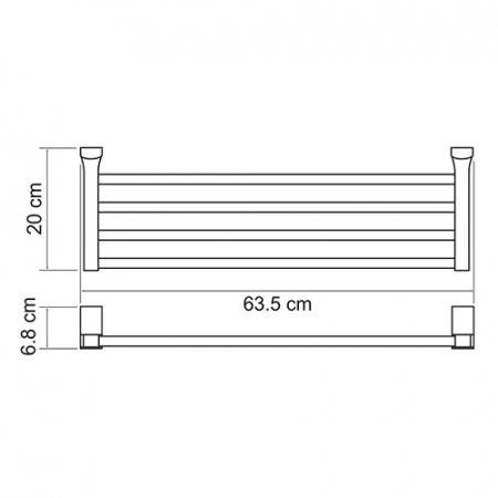 Полотенцедержатель WasserKRAFT EXTER K-5211  
