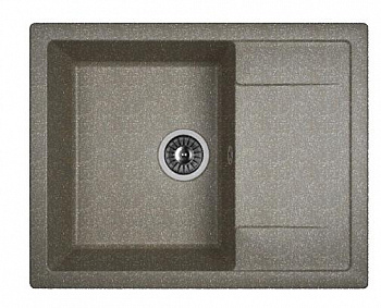 Мойка кухонная из литьевого мрамора Dr. Gans ТЕХНО 650 25.030.C0650.407 65*51 см. черный
