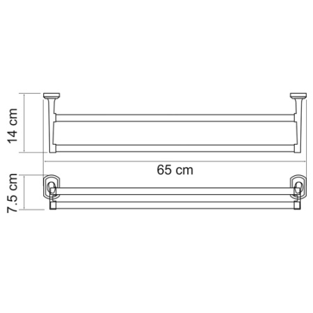 Полотенцедержатель WasserKRAFT ODER K-3040  
