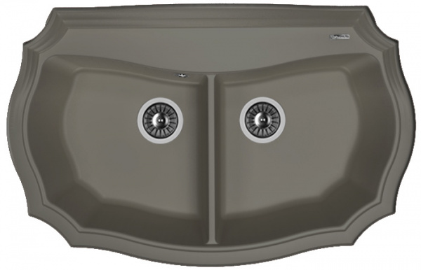 Мойка кухонная керамогранитная Florentina ЭМИЛИЯ 870 20.365.F870.302 87*55 см. антрацит