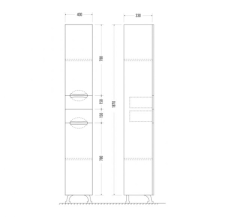 Пенал Mirsant КАМИЛЛА  40 см. 