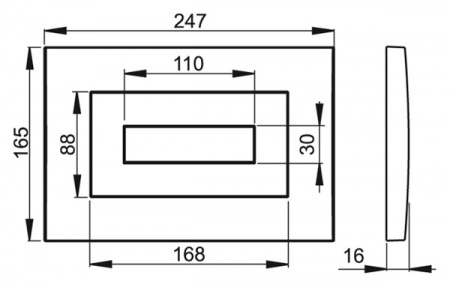 Клавиша для инсталляции Alcaplast  M471  