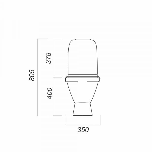 Унитаз-компакт Sanita САМАРСКИЙ SMRSACC01090111  