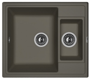 Мойка кухонная керамогранитная Florentina ЛИПСИ 580K 20.210.D0580.302 58*51 см. антрацит