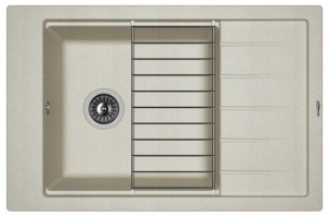 Мойка кухонная керамогранитная Florentina ЛИПСИ 780P 20.275.D0780.305 78*51 см. грей