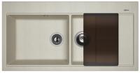 Мойка кухонная керамогранитная Florentina РОССАНА 20.335.E1000.305 100*51 см. грей