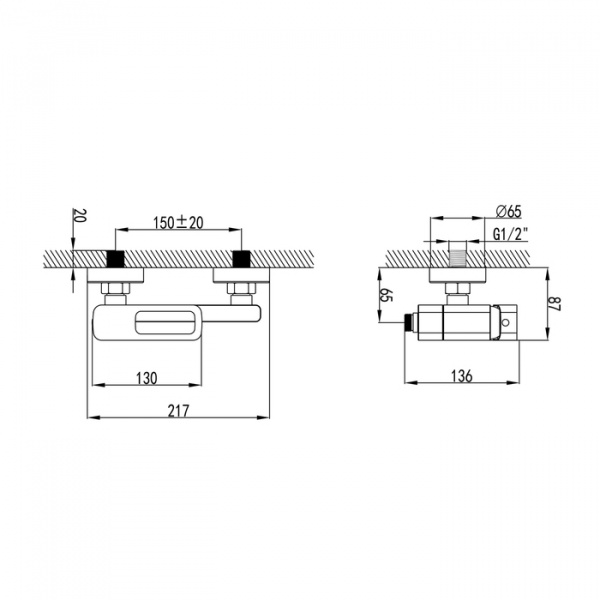 Смеситель IDDIS SLIDE SLIWT00i02 для ванны и душа  Смеситель IDDIS SLIDE SLIWT00i02 для ванны и душа