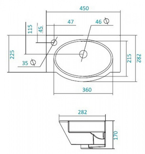 Раковина Santek ФОРУМ 1.WH11.0.542   Раковина Santek ФОРУМ 1.WH11.0.542
