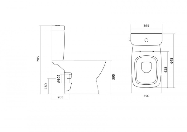 Унитаз-компакт Santek НЕО 1.WH30.2.470  