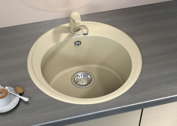 Мойка кухонная керамогранитная Florentina ЛОТОС 510 20.290.B0510.202 51*51 см. шампань