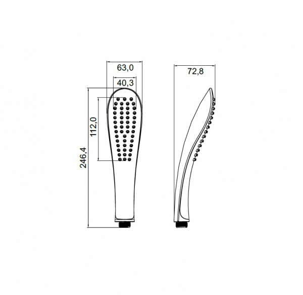 Лейка душевая IDDIS  0201F00I18   Лейка душевая IDDIS  0201F00I18