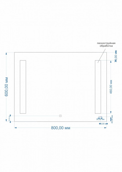 Зеркало Cersanit LED KN-LU-LED020*80-b-Os   Зеркало Cersanit LED KN-LU-LED020*80-b-Os
