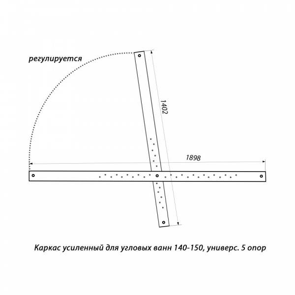 Ванна акриловая Triton ТРОЯ  150x150 см. 