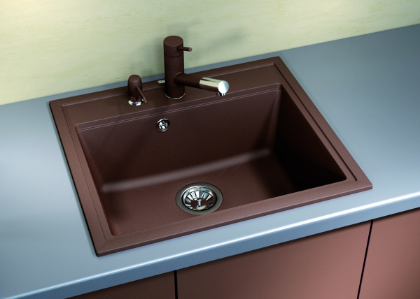 Мойка кухонная керамогранитная Florentina ЛИПСИ 600 20.120.D0600.306 60*51 см. капучино